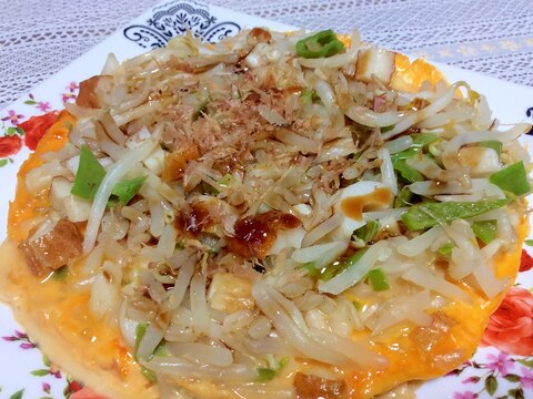 節約★たっぷりモヤシの卵焼き